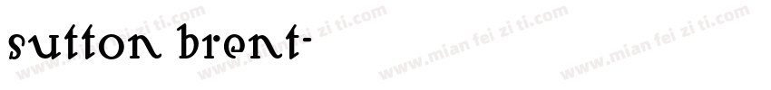 sutton brent字体转换